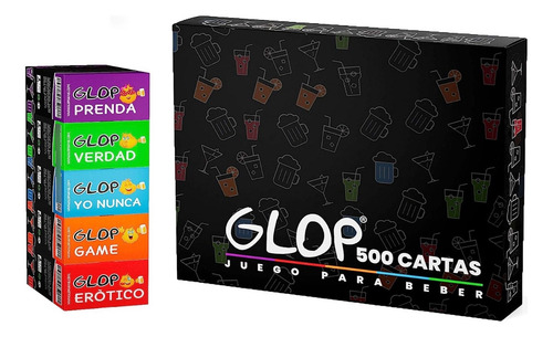 Glop 500 Cartas Juego De Cartas Divertido