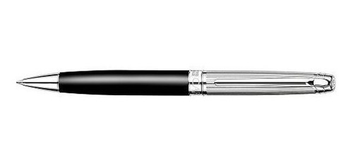 Bolígrafo - Caran D'ache Leman Bicolor Black Silver Plated-r