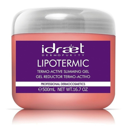 Lipotermic Gel Caliente Reductor Termoactivo Liposoma Idraet Tipo De Envase Pote Tipos De Piel Normal