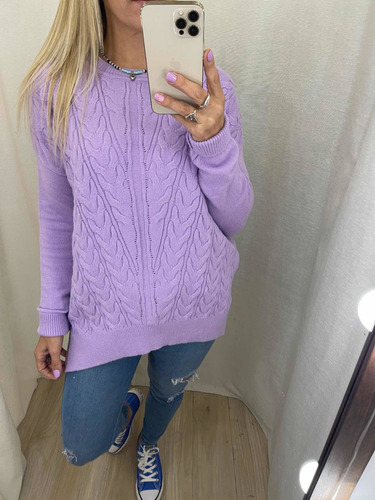 Sweater Trenzado Mujer The Big Shop