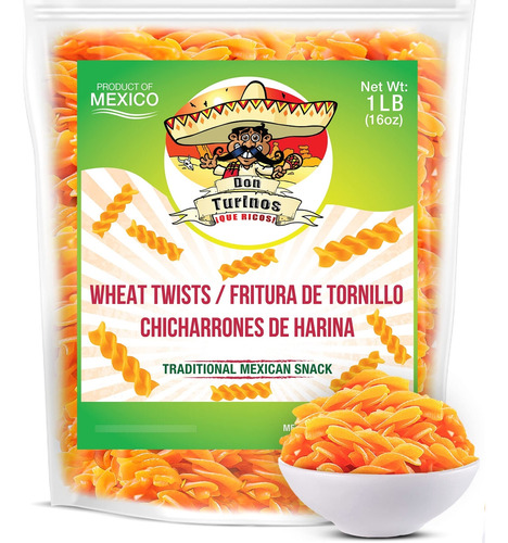 Turinos Duritos (duros) Trigo Mexicano Pellet Twists 1lb - F