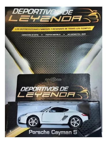 Deportivos Leyenda Porche Cayman S - Escala 1:38 Colección