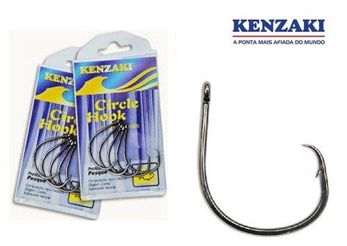 Anzol Kenzaki Circle Hook 1/0 - 10 Peças 