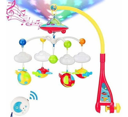 Cuna Musical Para Bebé Móvil Con Juguetes Colgantes