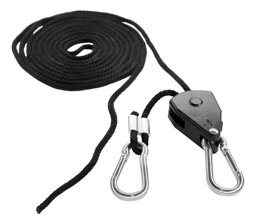 Poleas Ganchos Soga Plasticos Cultivo Indoor Grow Carpa Led