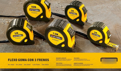Huincha De Medir 10 Metros Uyustools Flexometro