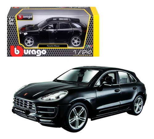  Porsche Macan 1/24 Negro Coleccion Burago Febo