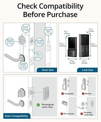 Eufy Security C210 (e110) Cerradura Inteligente, Cerradura D