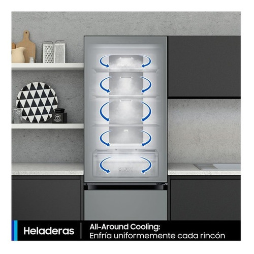 Imagen 7 de 8 de Heladera Samsung Bespoke Rz32a744539 Satin Beige 315l