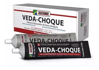 Veda Choque 290g Maxi Rubber- Cola Parachoque Solda Plástica