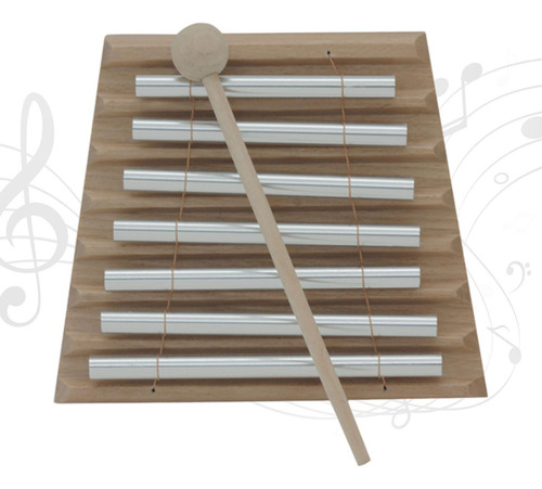 Campana De Percusión Manual De 7 Tonos, Carillón Portátil