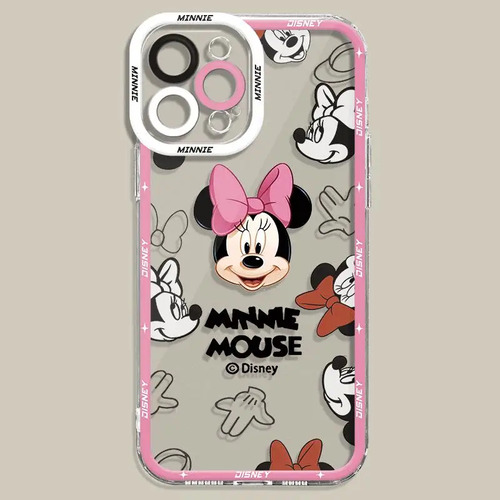Funda De Teléfono Mickey Mouse Minnie Para iPhone 15 13 14 1