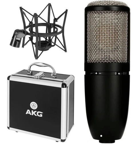 Micrófono Akg P420 Condensador  Multipatrón Negro