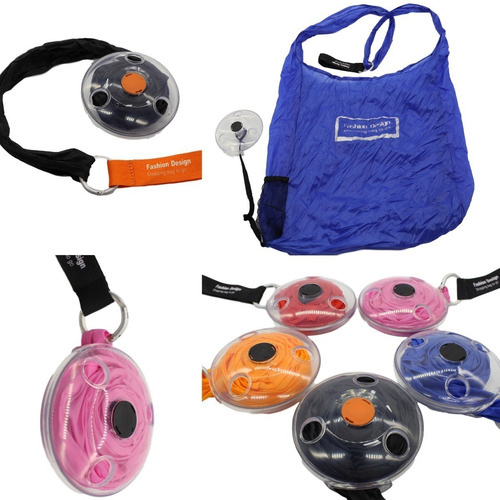 Imagen 1 de 8 de Bolsa Ecológica Enrollable Portátil Compacta Compras Resiste