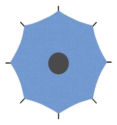 . Lona De Sombra Para Trampolín, Protección Solar 10 Pies