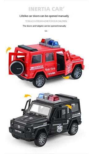 Jb Auto De Policía Especial Suv Inertia Toy Car