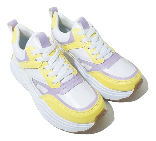Imagen 2 de 6 de Zapatillas Tami Amarillo/lila