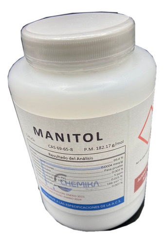 Manitol Polvo Ra A.c.s 100 Gr Chemika