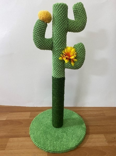 Imagen 2 de 2 de Rascador En Forma De Cáctus Para Gatos Mascota 60 Cm