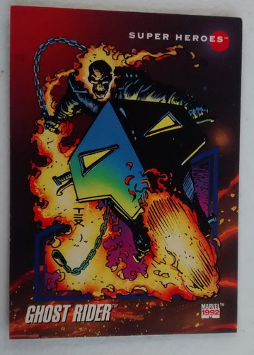 Tarjeta Carta Ghost Rider Marvel 