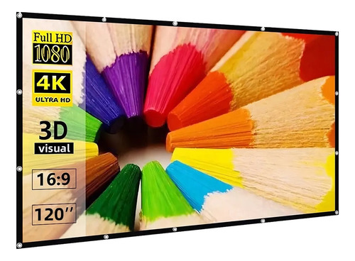 Pantalla Para Proyector 120 Pulgadas (Usado)