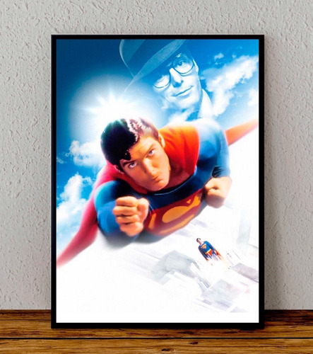 Cuadro 33x48 Poster Enmarcado Superman Dc Comics Pelicula