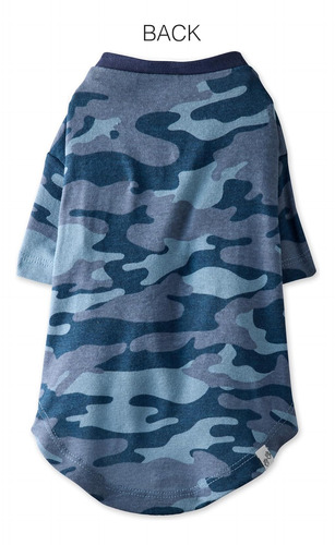 Camiseta De Algodón Orgánico Para Perros Talla Mediana Azul