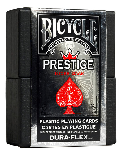 Cartões de baralho de plástico Bicycle Prestige Colors Can V