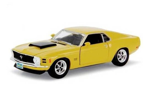 1970 Ford Mustang Boss 429 Amarelo - Escala 1:24 - Motormax