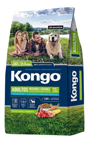 Alimento Perro Adulto Kongo Raza Mediana Y Grande 18 Kg Tm