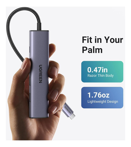 Ugreen Revodok Usb-c Hub 5 En 1 Adaptador 4k Hdmi 100w Pd