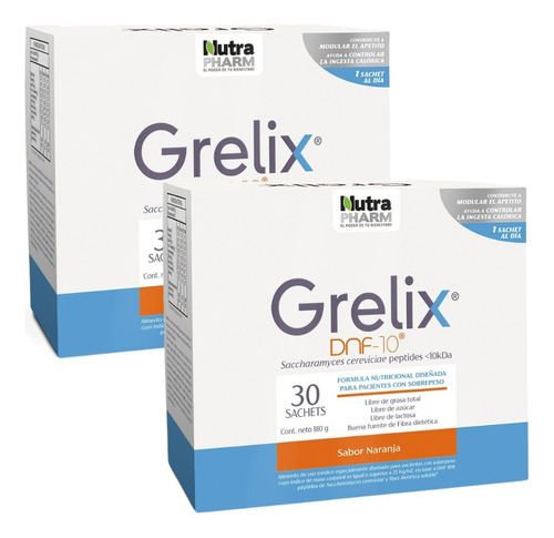 Pack 2 Grelix Dfn-10 - 60 Unidades Sachets Nutrapharm