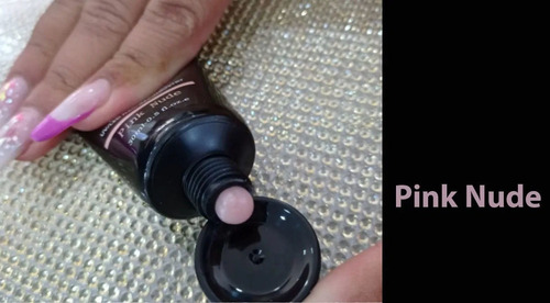 Hermoso gel de uñas Polygel Tube Pink Acrygel Porcelain, 30 ml, color rosa nude