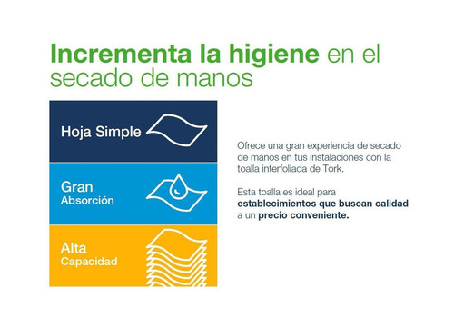 Imagen 2 de 8 de Toalla Interfoliada Tork Xpress® Universal 1 Paq X 250 Hojas