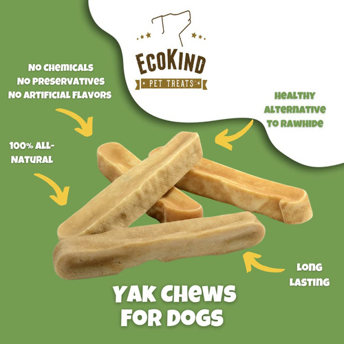 Masticables Naturales De Queso Yak 1 Kg Para Perros Grandes