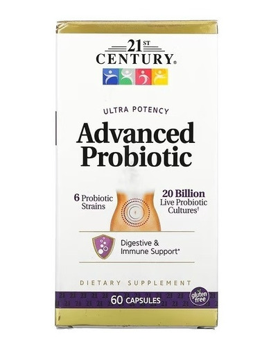 21st Century | Advanced Probiotic I 60 Capsulas I Importado