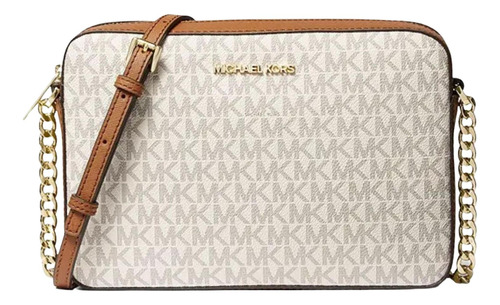 Cartera O Crossbody Michael Kors Jet Set East West - Beige