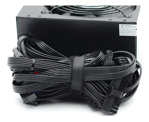 Fonte Pure Power, 500w 80 Plus White Pfc Ativo Black + Cor Preto 127/220v