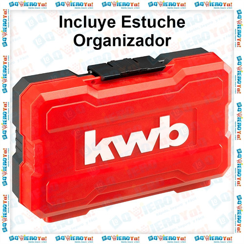 Juego De Puntas Impacto 39 Piezas Einhell Kwb + Maletín