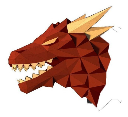 Targaryen Dragon Game Of Thrones Papercraft, Plantilla Pdf