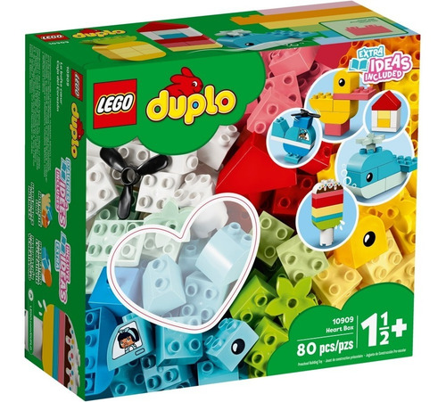 Imagen 1 de 6 de Lego 10909 Duplo Classic Heart Box - 80 Pzs
