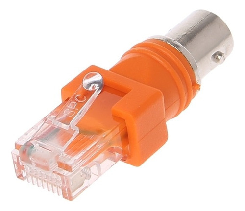 1 Pc Bnc Fêmea Para Rj45 Macho Adaptador Chassi Montagem Em