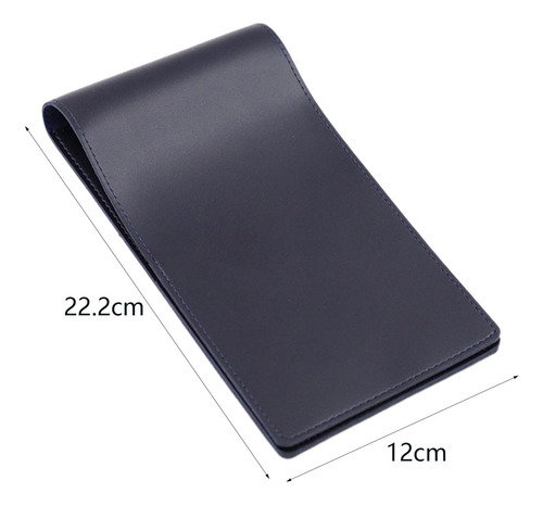 Tarjetero De Cuero De Calidad Para Tarjetas De Azul Oscuro