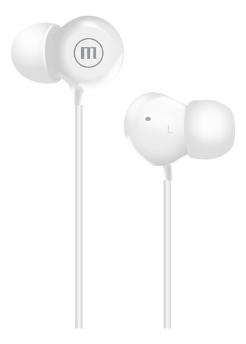 Audífonos Maxell In-bax Con Micrófono In Ear IN-BAXUSBC Tipo C Blanco
