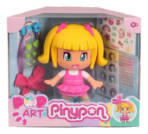 Pinypon Set Pop & Art Original Famosa Muñeca Con Accesorios