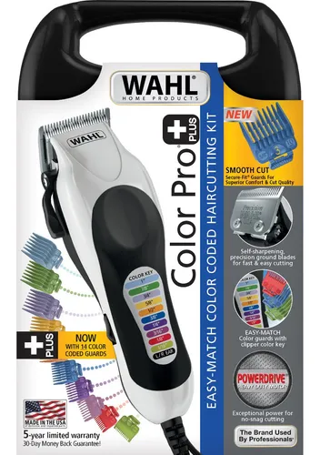 Cortadora de cabello wahl color pro azul 20 piezas new arrivals