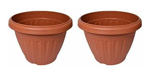 Set De 2 Macetas De Terracota Ronda Perfecta Tanto Para...