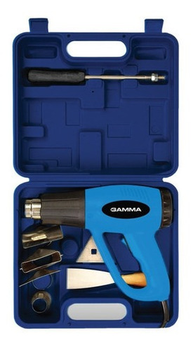 Imagen 1 de 4 de Kit Pistola De Calor Gamma G1935kar 2000w Celeste + Maletín