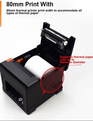 Impresora Térmica 80mm Factura Electronica Comandera Ticket Negro
