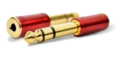 Imagem 2 de 6 de Adaptador P2 P10 Santo Angelo Conector Banhado A Ouro Novo